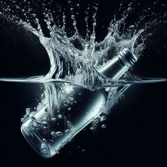 abstract blue background with bubbles