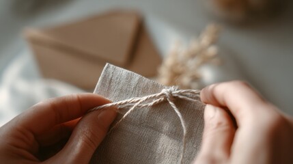 Handcrafting with twine and burlap for rustic gift wrapping ideas