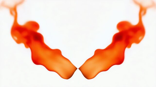 Red flame forming symmetrical energy pattern, macro rotation, dramatic lens flare 4K