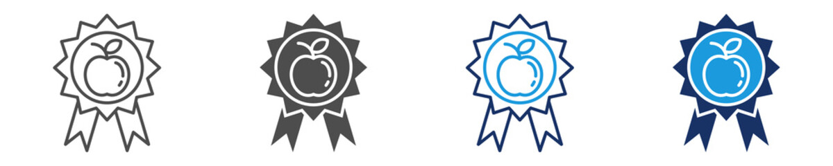 food quality icon sheet multiple concept