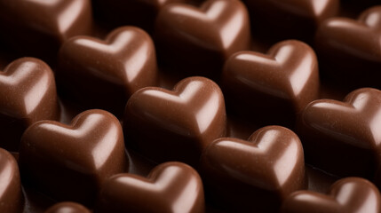 Fototapeta premium Candy heart dessert background