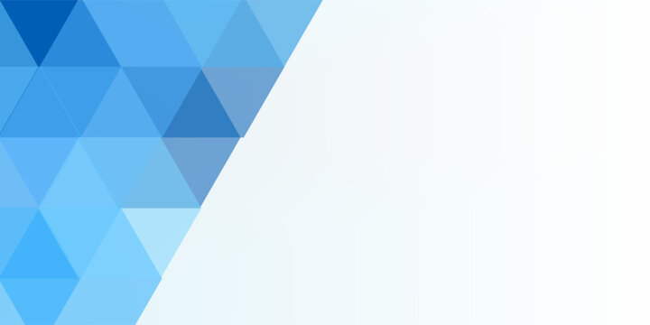 Background template with blue hexagons