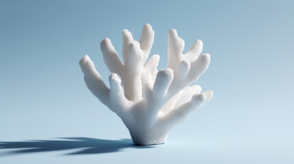Ocean inspired white coral decor