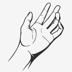 Hand Gesture Vector Illustration