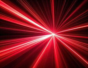 Intense burst of red light radiating outward from a central bright point