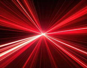 Intense burst of red light emitting from a central bright point, spreading outwards