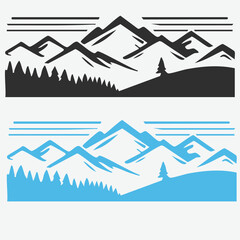 Mountain Landscape Vector