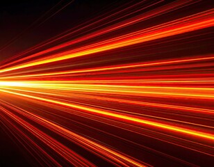 Fiery streaks of light burst outwards against a deep, dark background