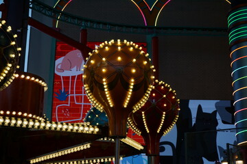 ferris wheel at night