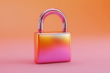 Padlock visualizing digital security data protection concepts