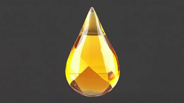 Single droplet of honey suspended in mid-air, golden lighting, transparent texture 4K