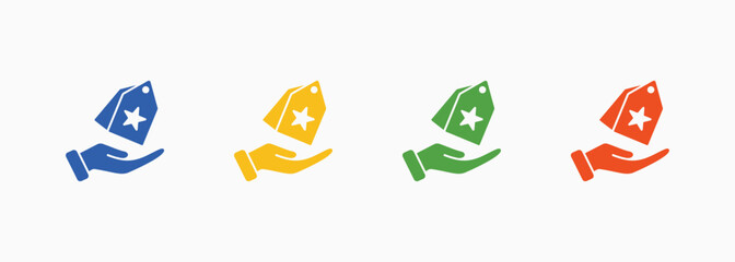 Branding Icon Set Color Multiple Style Collection