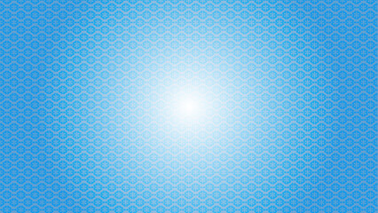 Naklejka premium Blue geometric pattern with bright center light dots