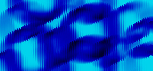 Abstract Blue Wave Distortion | Digital Cyan Gradient with Vertical glassy Texture, Best for webpage, header design