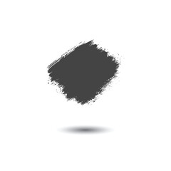 Abstract Dark Grey Brush Stroke with Grunge Texture