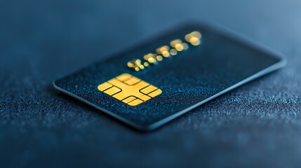 Loyalty card magnetic strip, subtle reflections, plastic surface,