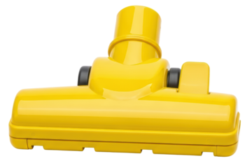 Modern plastic floor brush attachment for cleaning appliance isolated on transparent background