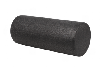 Black foam roller equipment for fitness recovery