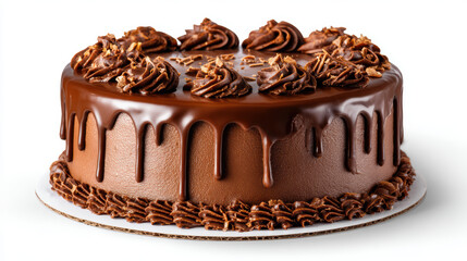 chocolate cake with ganache for celebrations