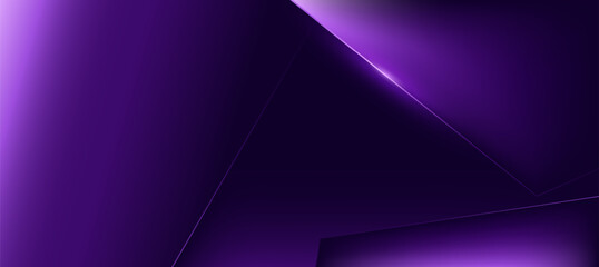 Modern abstract luxury banner. Abstract purple and black polygon elegant background vector for branding presentation or product ads bg