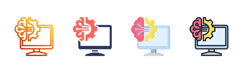 Ai icon set multiple style collection © Risa