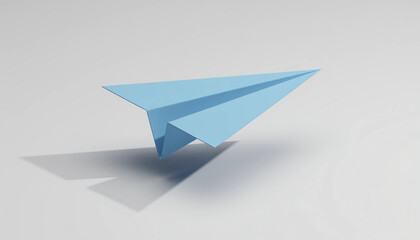 paper plane isolated on white