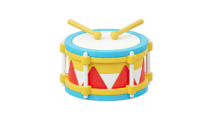Colorful Toy Drum with Drumsticks