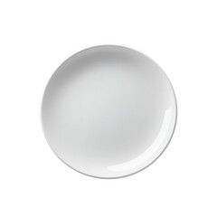 A clean, empty white plate ready for culinary creations and delicious dishes. Perfect for serving, decoration, or food presentation.