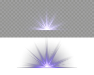 Glow bright light star, yellow sun rays, bokeh. Png starlight sparkle with brilliant glow holiday magic burst illuminated lens vibrant beam dust shining. Vector illustration. Luxurious design style.