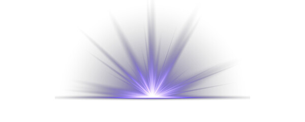 Radiant star effect for modern abstract design, luxurious overlays or colorful visual effects. Glow bright light star, yellow sun rays, bokeh. Bright light explosion of sun rays on a dark background.