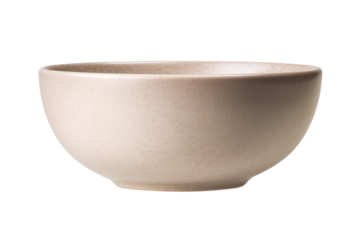 A simple ceramic bowl with a smooth finish, perfect for serving a variety of dishes, enhancing the dining experience.