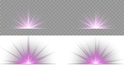Luxurious design style. Glow bright light star, violet sun rays, bokeh. Abstract glowing violet vertical lighting lines on a dark background. Bright light explosion of sun rays on a dark background.