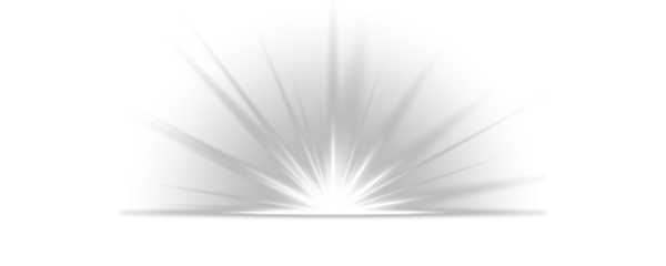 Bright light explosion of sun rays on a dark background. Glow bright light star, white sun rays, bokeh. Radiant star effect for modern abstract design, luxurious overlays or colorful visual effects.