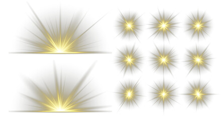Luxurious design style. Abstract glowing yellow vertical lighting lines on a dark background. PNG...