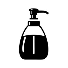 Black soap dispenser bottle 