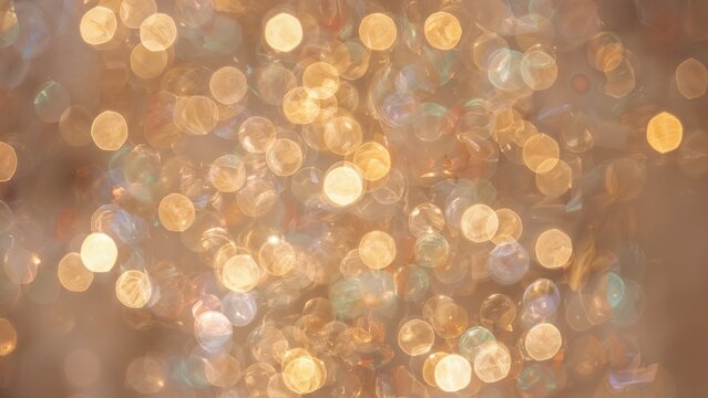 Bokeh effect with blurred lights, giving a glowing ambiance, titled 2052