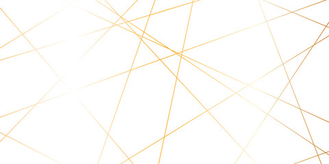 Abstract gold lines on transparent background. random chaotic lines abstract geometric patterns of modern design. geometric design created using light colorful digital net web line technology.