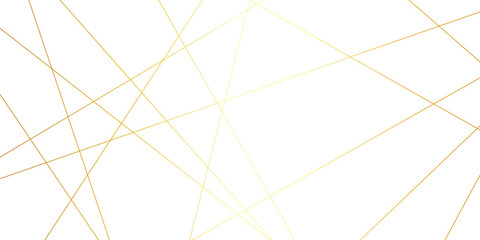Abstract gold lines on transparent background. random chaotic lines abstract geometric patterns of modern design. geometric design created using light colorful digital net web line technology.