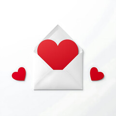 Love letter in envelope