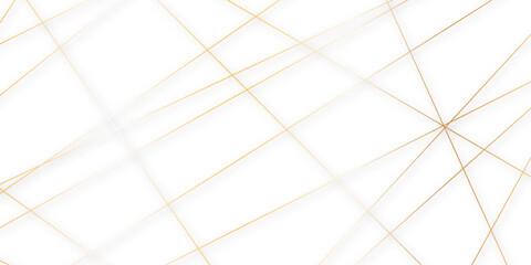 Abstract gold lines on transparent background. random chaotic lines abstract geometric patterns of modern design. geometric design created using light colorful digital net web line technology.