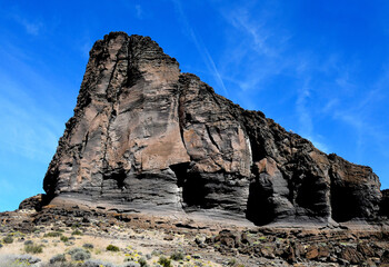 Cliffs of Fort Rock in Central Oregon