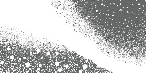 Gray and white speckled texture with large and small dots and circles