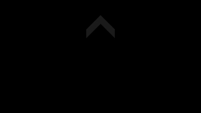 Arrow loading icon animation moving from bottom to top, looping up arrow for upload and scroll UI indicator