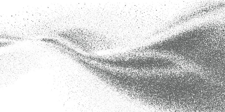 Gray speckle texture background with white negative space abstract