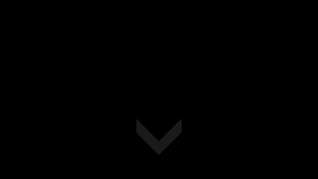 Arrow loading icon animation moving from top to bottom, looping down arrow for scroll and download UI indicator