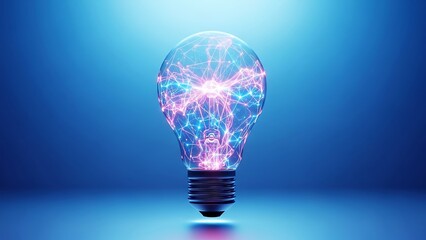 Illuminated light bulb with sparkling effect