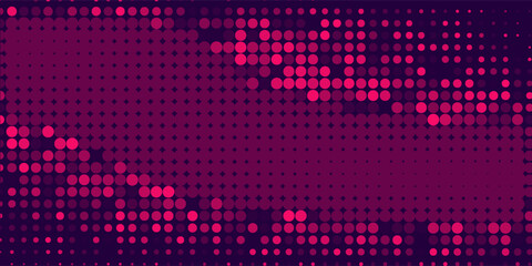 Beautiful red pink glowing circle dot abstract background