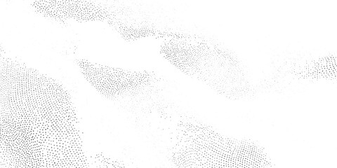 Abstract pattern of scattered gray dots on white background