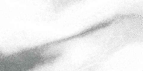 Abstract grey dots pattern fading into white background with diagonal gradient texture