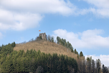 Hohengeroldseck Castle ruins near Seelbach in the Black Forest